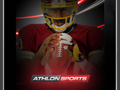 Athlon Sports Ipad App Design athlon sports cfb ipad lighting magazine promotion mlb nfl rgiii