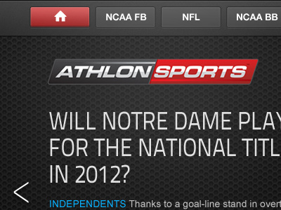 Athlon Sports Website Redesign