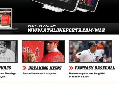 Full Page Print Ad for Athlon Sports MLB Annual Magazine baseball full page ad mlb print design