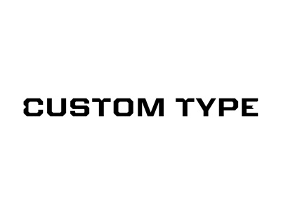 Custom Type bold striking typography