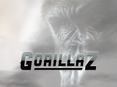 Gorillaz Logo - Type Treatment bold striking typography