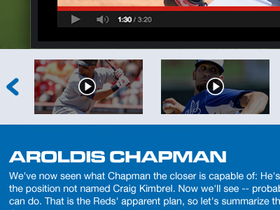 Claritin Baseball Microsite Concept baseball carousel claritin hdtv mlb pitcher video site