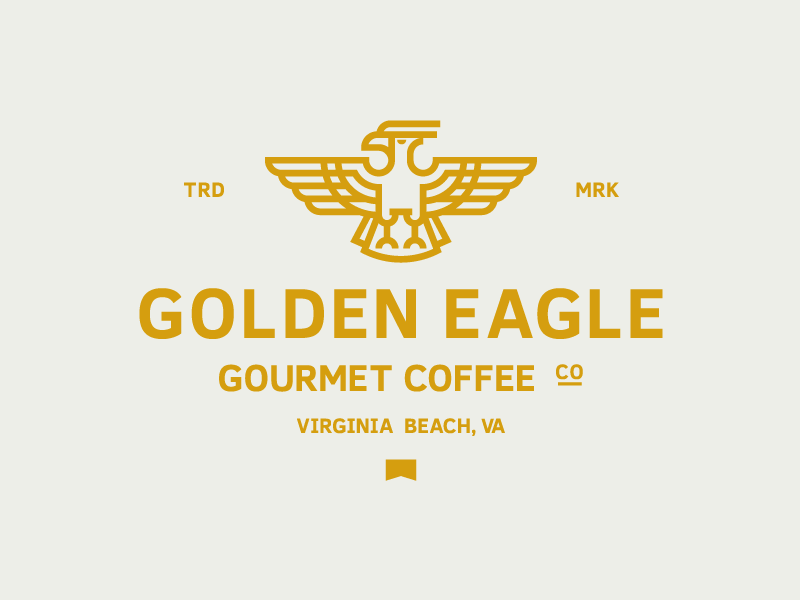 Golden Eagle Coffee By Landon Cooper On Dribbble