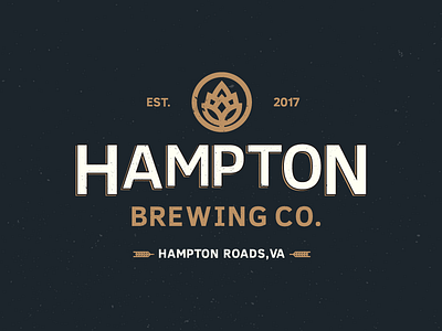Hampton Brewing 2 beer branding brewery brewing design hampton identity logo mark