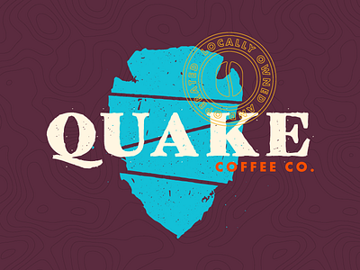 Quake Coffee Co. 3 branding coffee company drawn identity logo logotype mark quake sketch