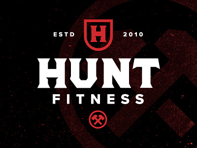 Hunt Fitness 2 branding fitness gym h hunt identity logo mark minimal monogram timeless