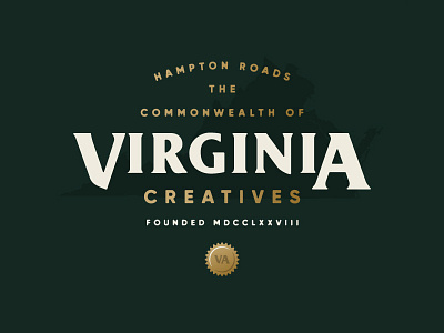 Virginia branding hampton roads identity lockup logo logotype mark type virginia
