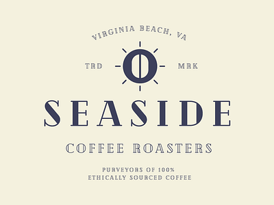 Seaside Coffee Co. 1 bean branding brew coffee company grind identity lockup roasters seaside