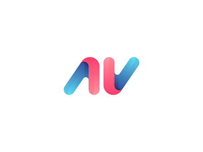 AV a av branding color grid identity letters logo monogram type typography v