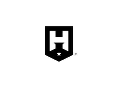 H black branding direction h identity identity branding logo logotype mark monogram ribbon star