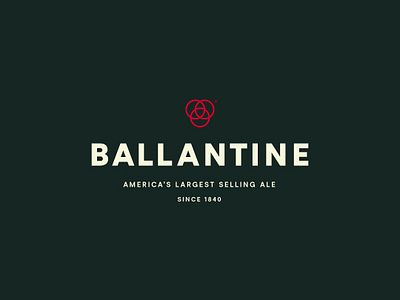 Ballantine Logo ale ballantine beer beer branding circles digital identity identity design lager logo mark mark icon symbol print web