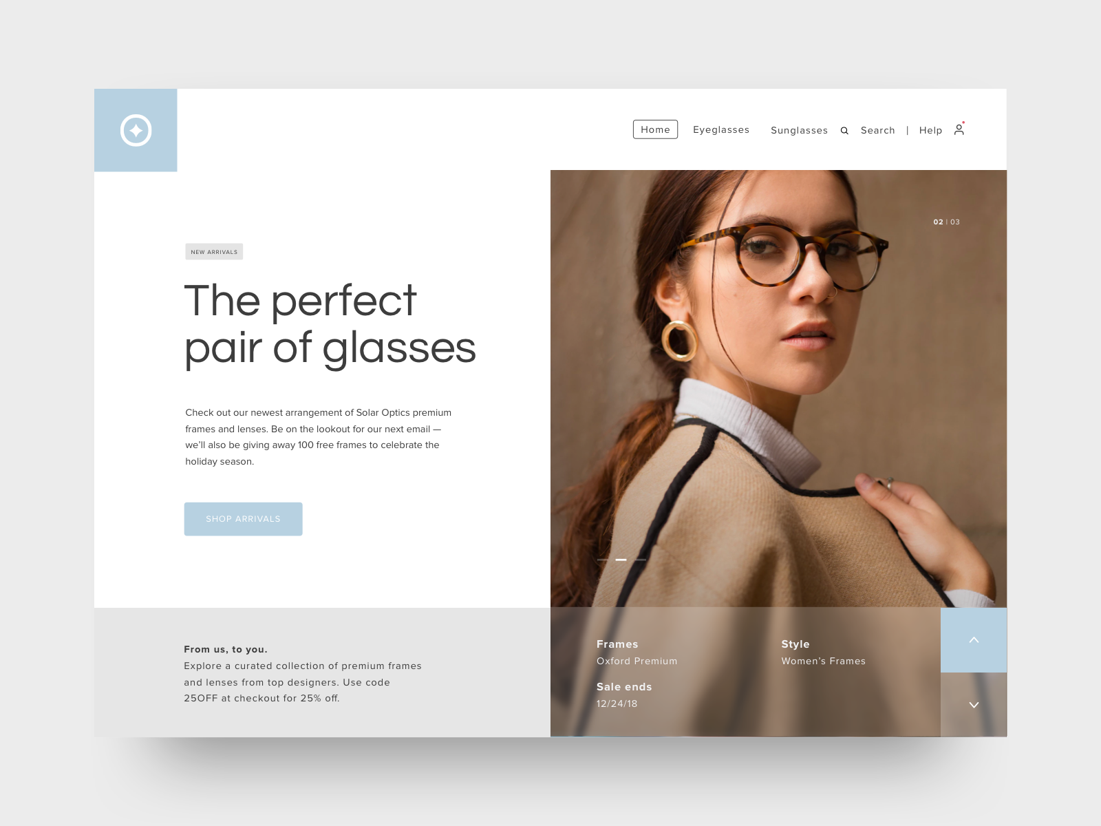 Solar Optics Website by Landon Cooper on Dribbble