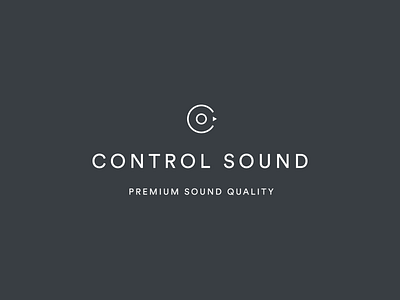 Control Sound app brand brand and identity control digital grid icon logo mark monogram print sound typography ui ux vector volume web