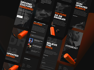 Hybeast Site Concept - Responsive Mobile