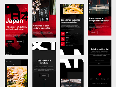 Japan Website - Responsive Mobile