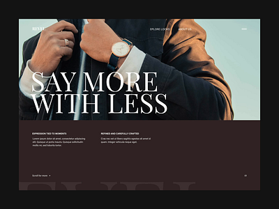 Revel Website Concept WIP design ecommerce grid guide interaction interactive layout lockup revel site typography ui ui guide ui month ux watches website