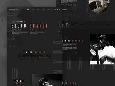 Blood Orange Landing Page blood blood orange experience grid grid layout image interactive interactive prototype layout orange photo photography site typography ui uidesign uiux web website