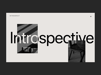 Introspect architecture design digital furniture furniture website grid icon introspect layout photography typography ui uiux web website websites