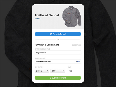 Daily Ui - Credit Card Checkout checkout creditcardcheckout dailyui