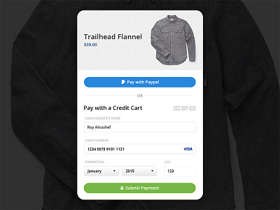 Daily Ui - Credit Card Checkout