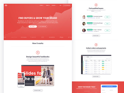 Brandboom home page concept ecommerce ui ux web design wholesale