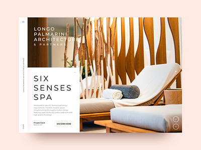 lparchitecture website app architecture design graphic interior landing minimal relax spa ui web website
