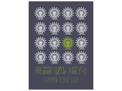 Bleeding Keys Tour Poster Design graphic design music poster design tour poster