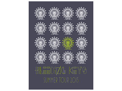 Bleeding Keys Tour Poster Design