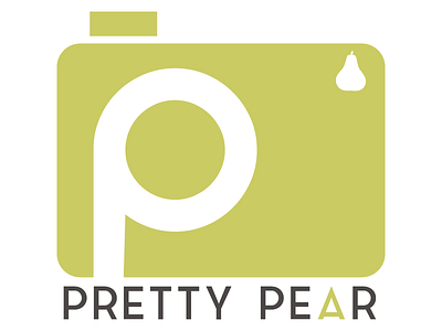 Pretty Pear Brand Design camera logo photographer photography picture