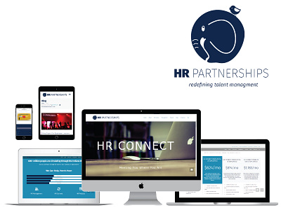 HR Company Brand and Web Design branding hr human resources identity logo design web design wordpress