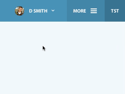 Menu button animation
