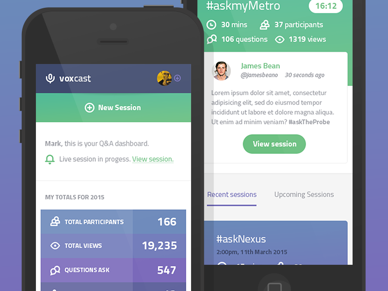 Voxcast mobile dash
