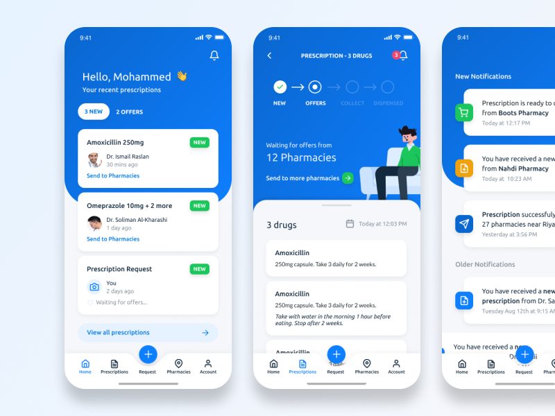 Medical App by Russell Kerr on Dribbble