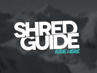 Shred Guide Logo bike blur guide logo mountain shred shred guide skate ski snowboard teal white