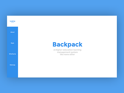 Backpack Proposal