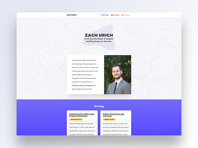 Website - Homepage (2018) blog ui web web design writing