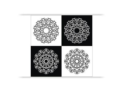 Black and White Mandala background