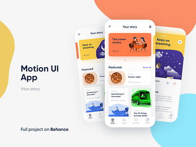 Motion UI App - Your story