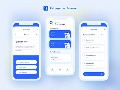 Medical Survey App by Gabriel Avram on Dribbble
