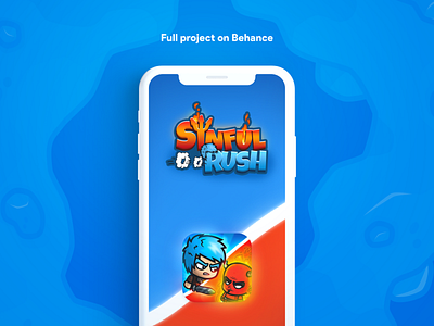 Sinful Rush - Mobile Game android blue design game gaming gaming logo icon illustration illustrations mobile game mobile game ui mobile ui modern popular popular shot red simple ui ux ui design vector
