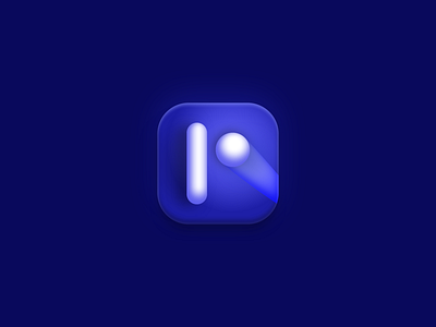 Pong Icon android app atari blue design game icon icon design iconography icons illustration ios modern ping pong pong popular popular shot simple videogame