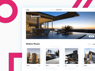 Lyra - Houses Market 2017 home houses market modern ui ux web website