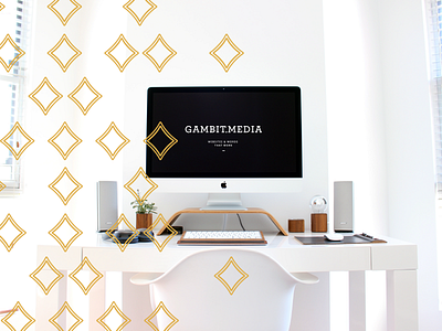 Gambit Media | Pattern Work branding build out diamonds identity pattern shapes