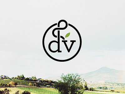 Destination Vine | Final Mark ligature logo minimal monogram typography wine wine logo