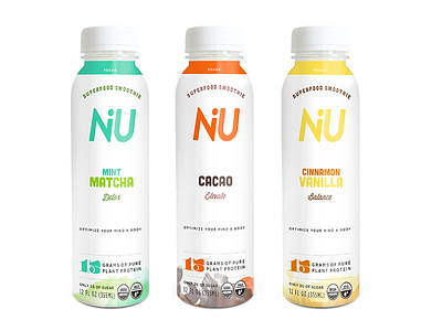 NIU | Final Packaging clean food packaging label design minimal packaging superfoods vegan watercolor
