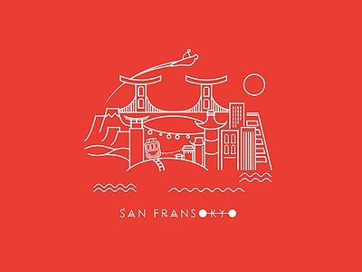 San Fransokyo Illustration disney illustration vector