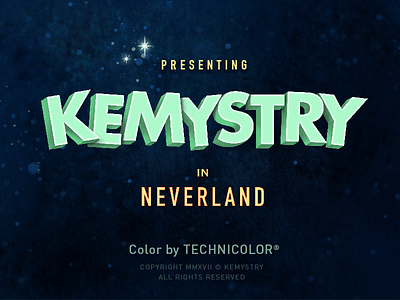 Kemystry in Neverland cartoons disney mickey mouse title sequence typography