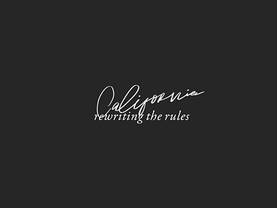 California Lettering branding calligraphy design hand lettering lettering logo minimal typography