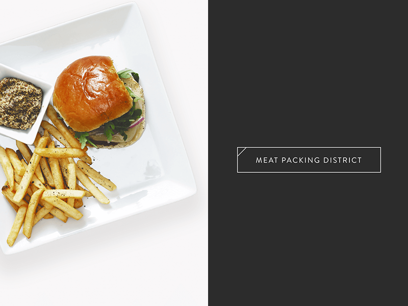 Burger Restaurant Collateral new york city restaurant branding photography layout typography collateral design