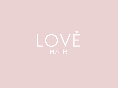 Love Hair Logo beauty branding final logo logo logo design minimal branding typography logo